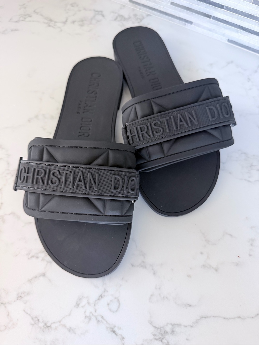 Dior Black Slide Sandals size 7 - Picture 5 of 7